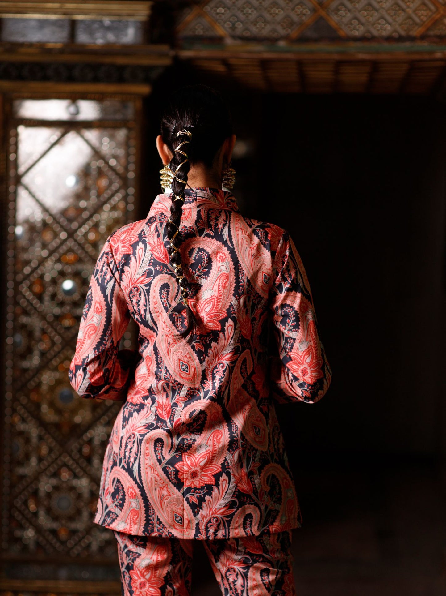 Paisley Printed Blazer