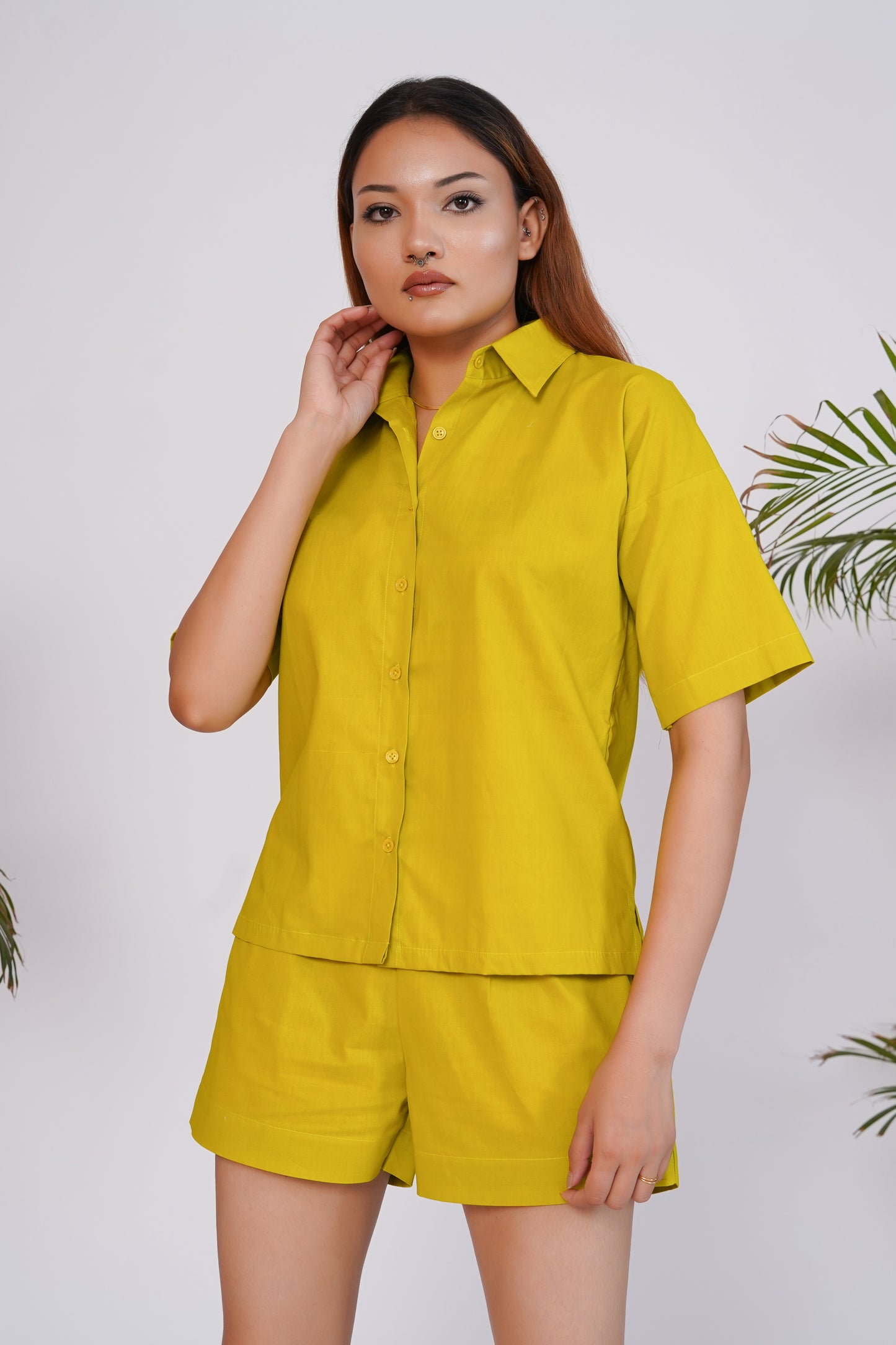 Lime Green shirt and shorts set