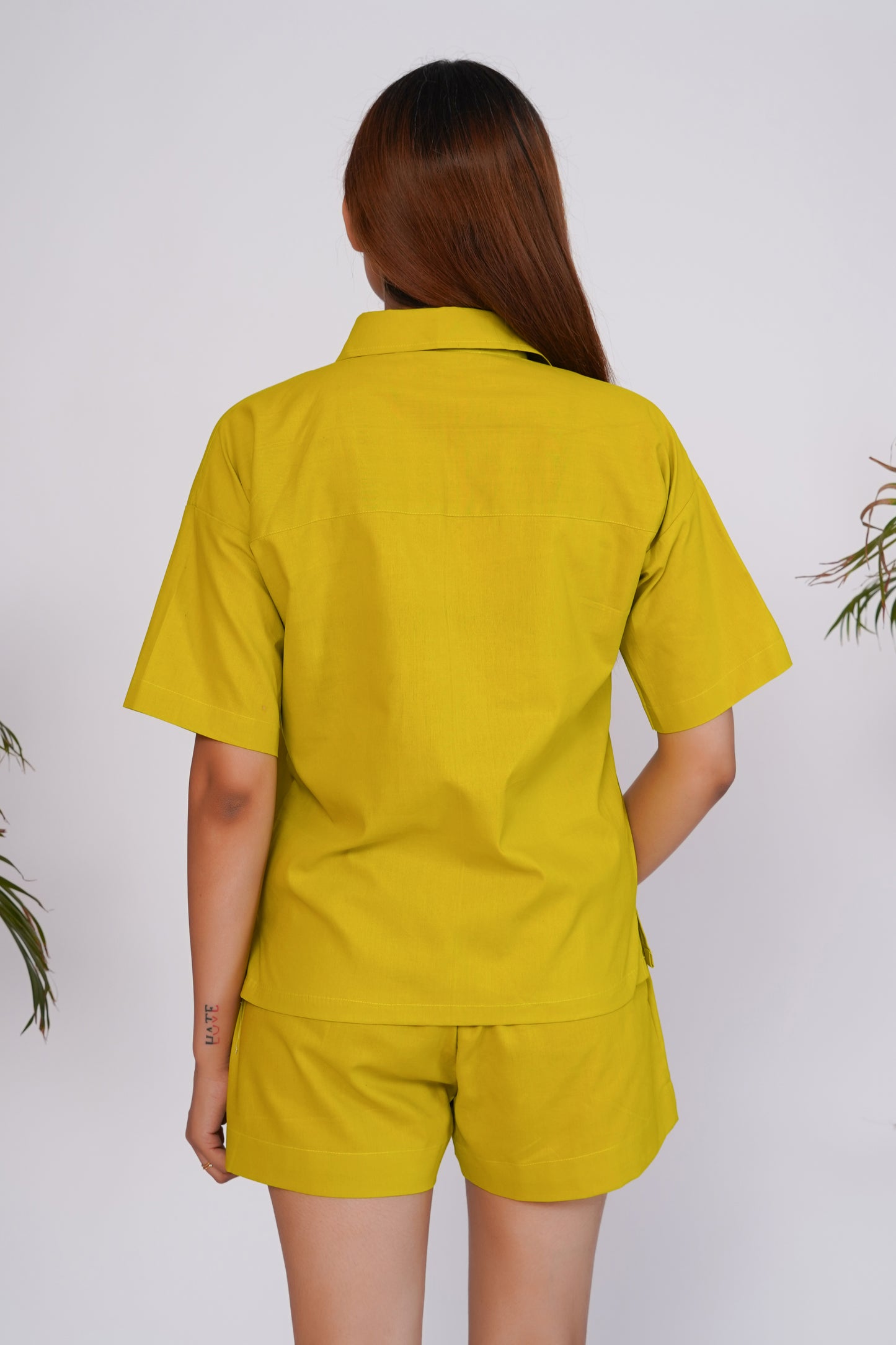 Lime Green shirt and shorts set