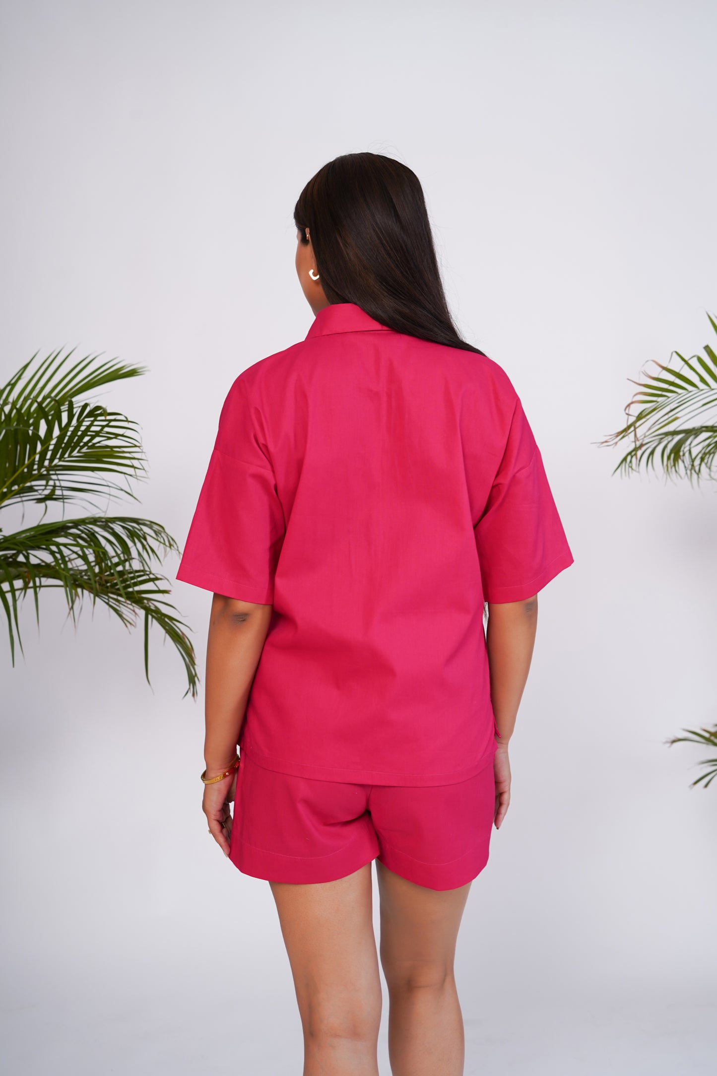 Hot Pink shirt and shorts set