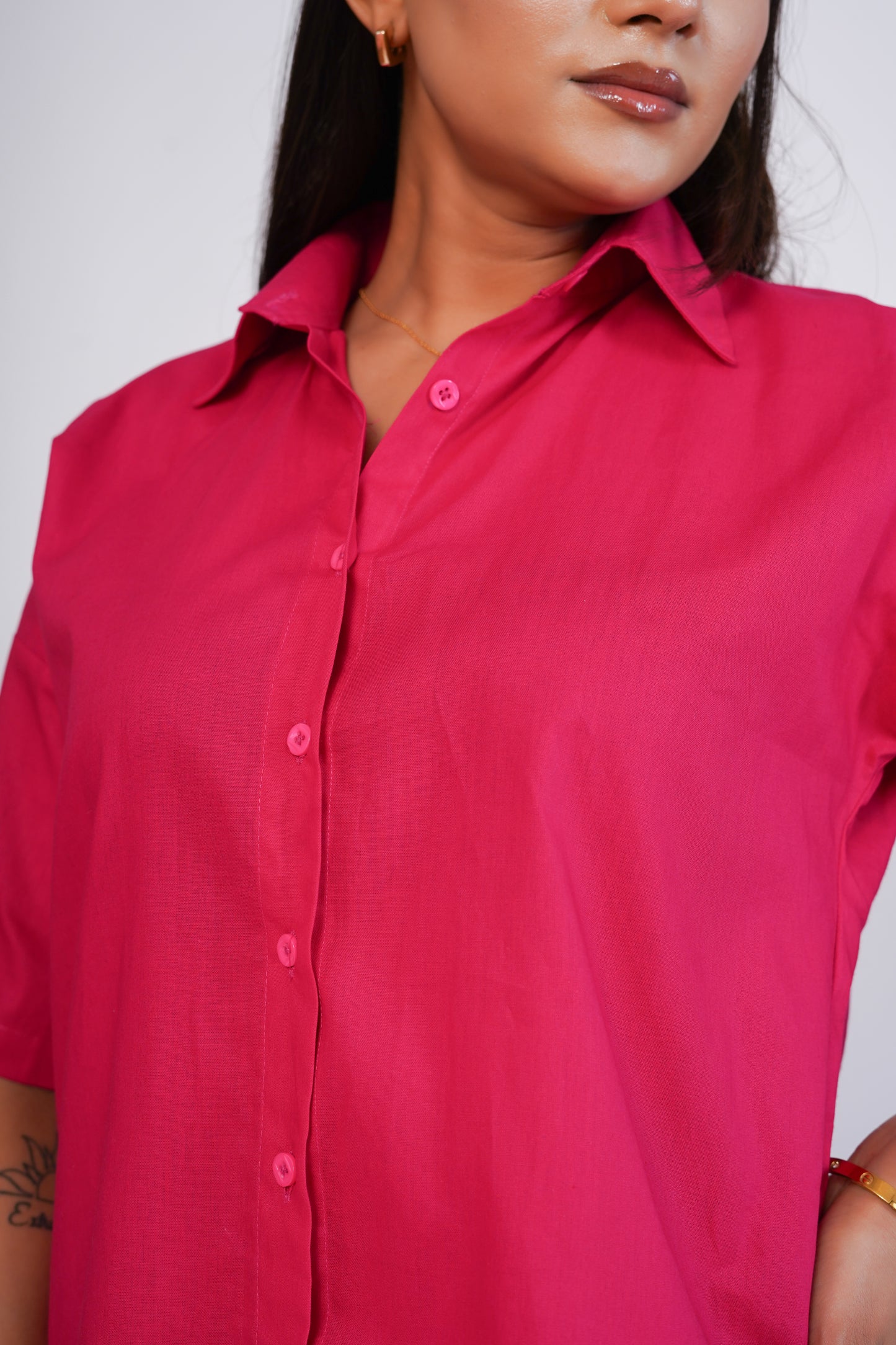 Hot Pink shirt and shorts set