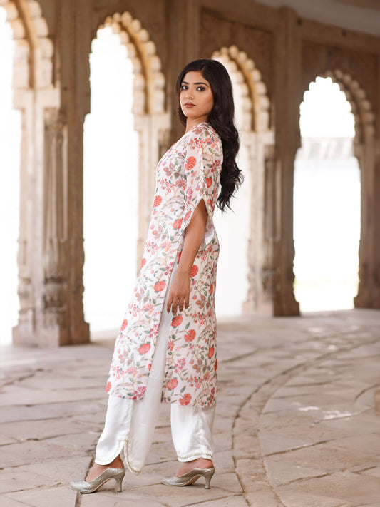Satin Embellished Palazzo
