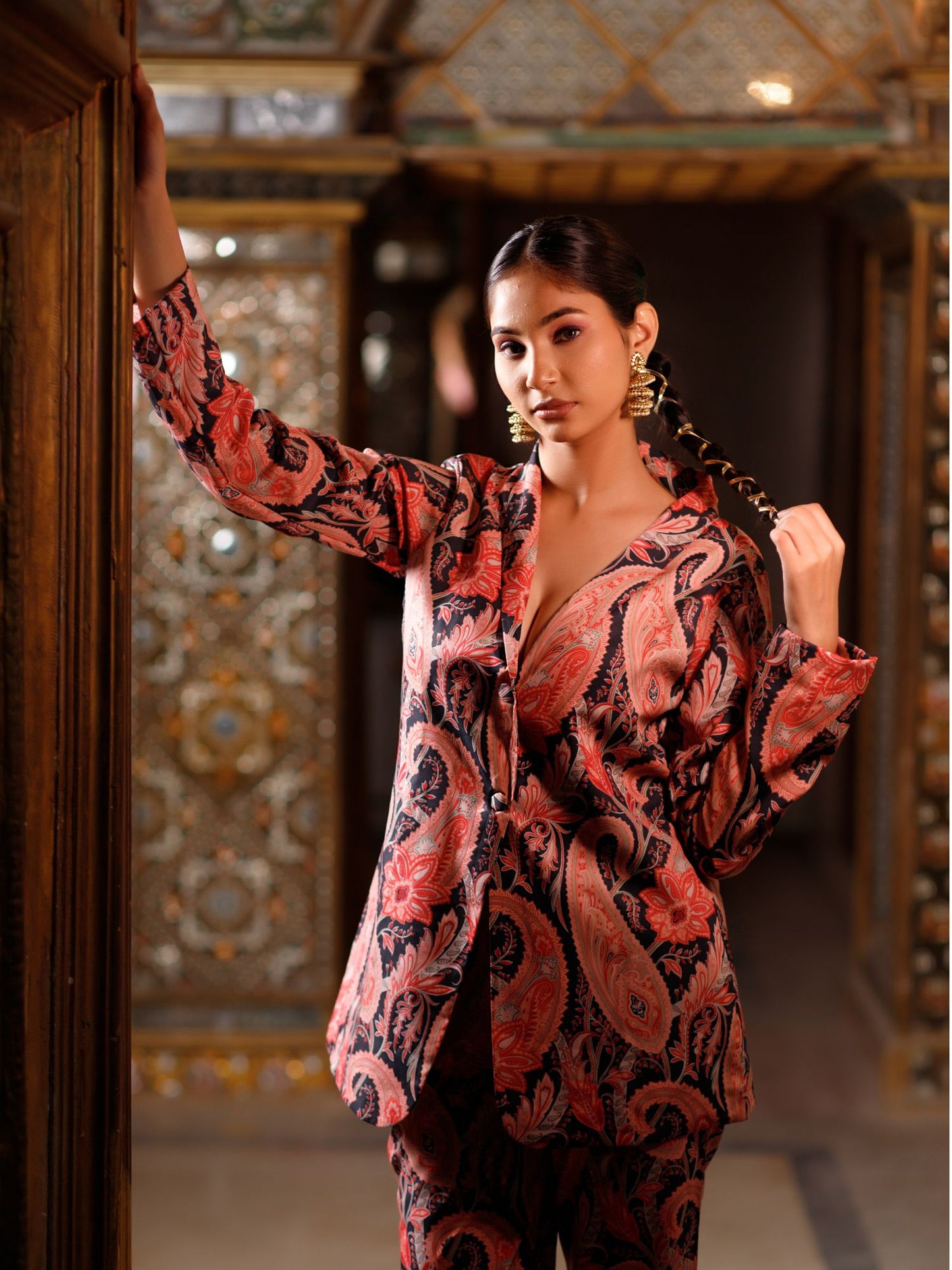 Paisley Printed Blazer