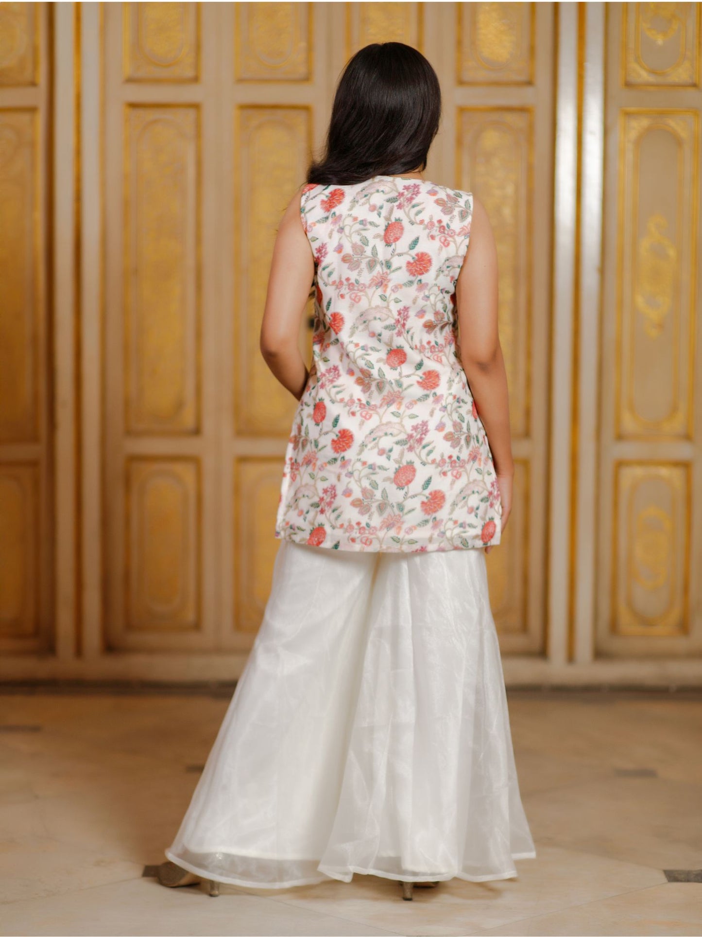 Chintz Floral Sharara Set