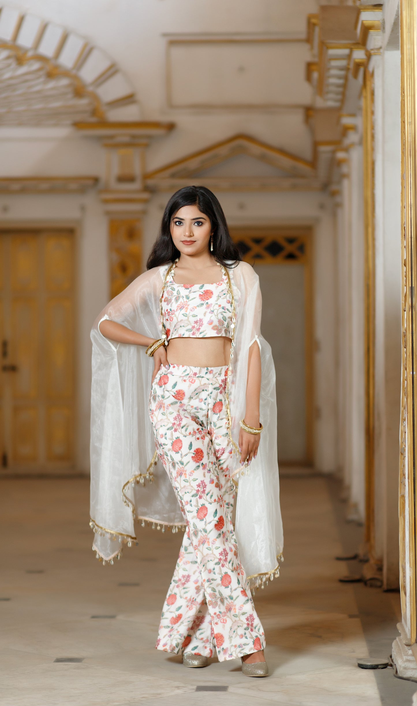 Chintz Floral Printed Tube Top