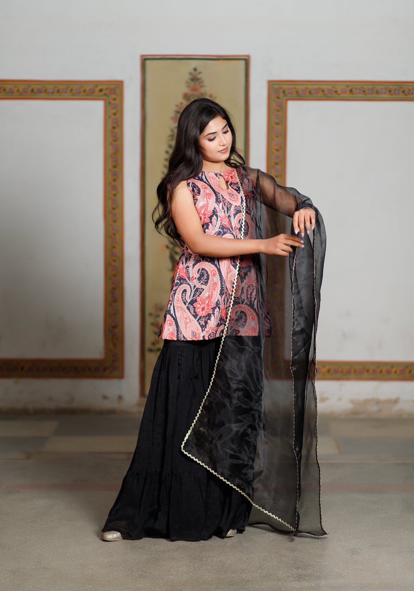 Paisley Printed Short Kurta