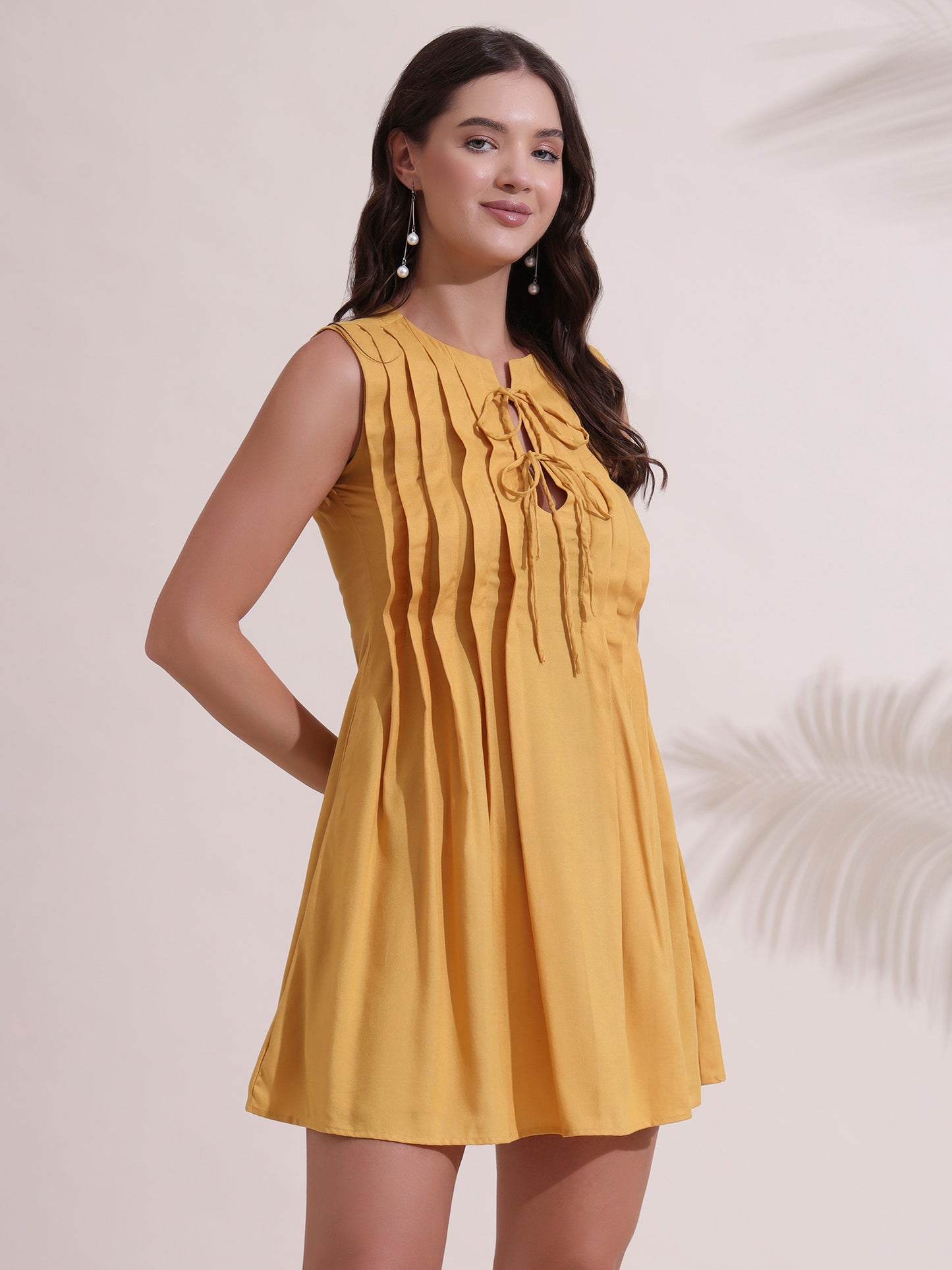 Amber Pleated Mini Dress