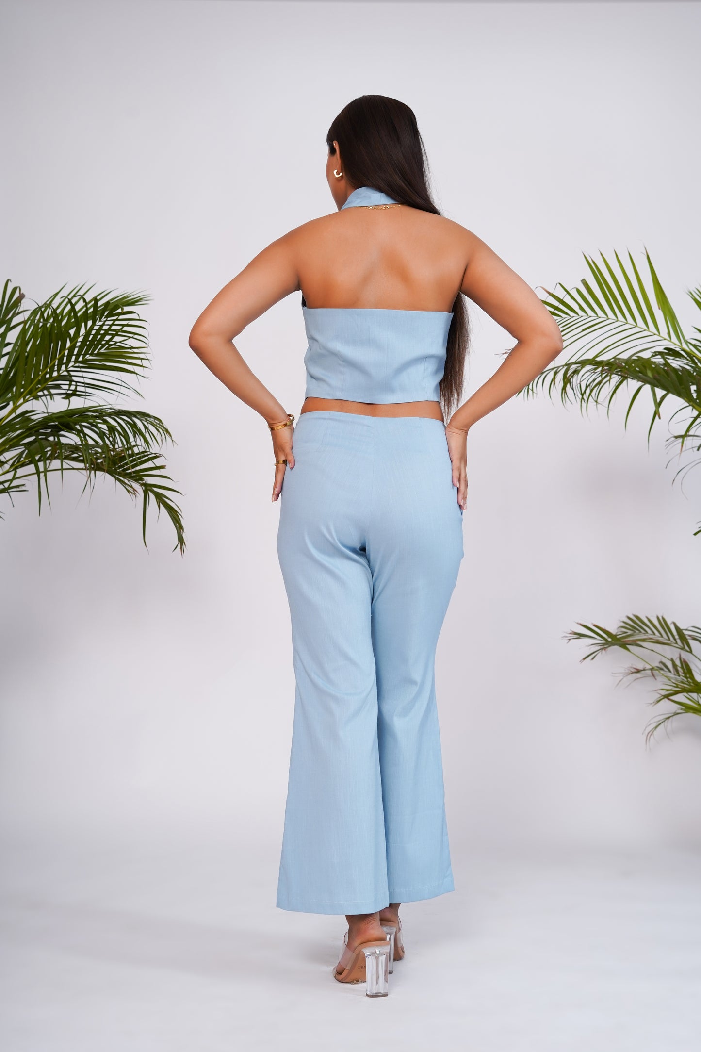 Sky Blue waistcoat and pant set