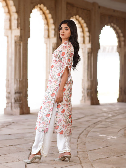 Chintz Floral Embellished Kurta Set