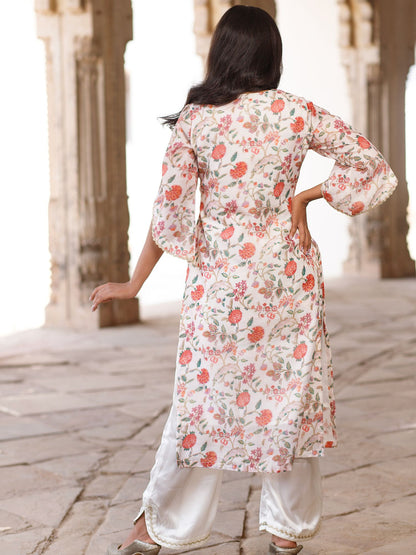 Chintz Floral Embellished Kurta Set