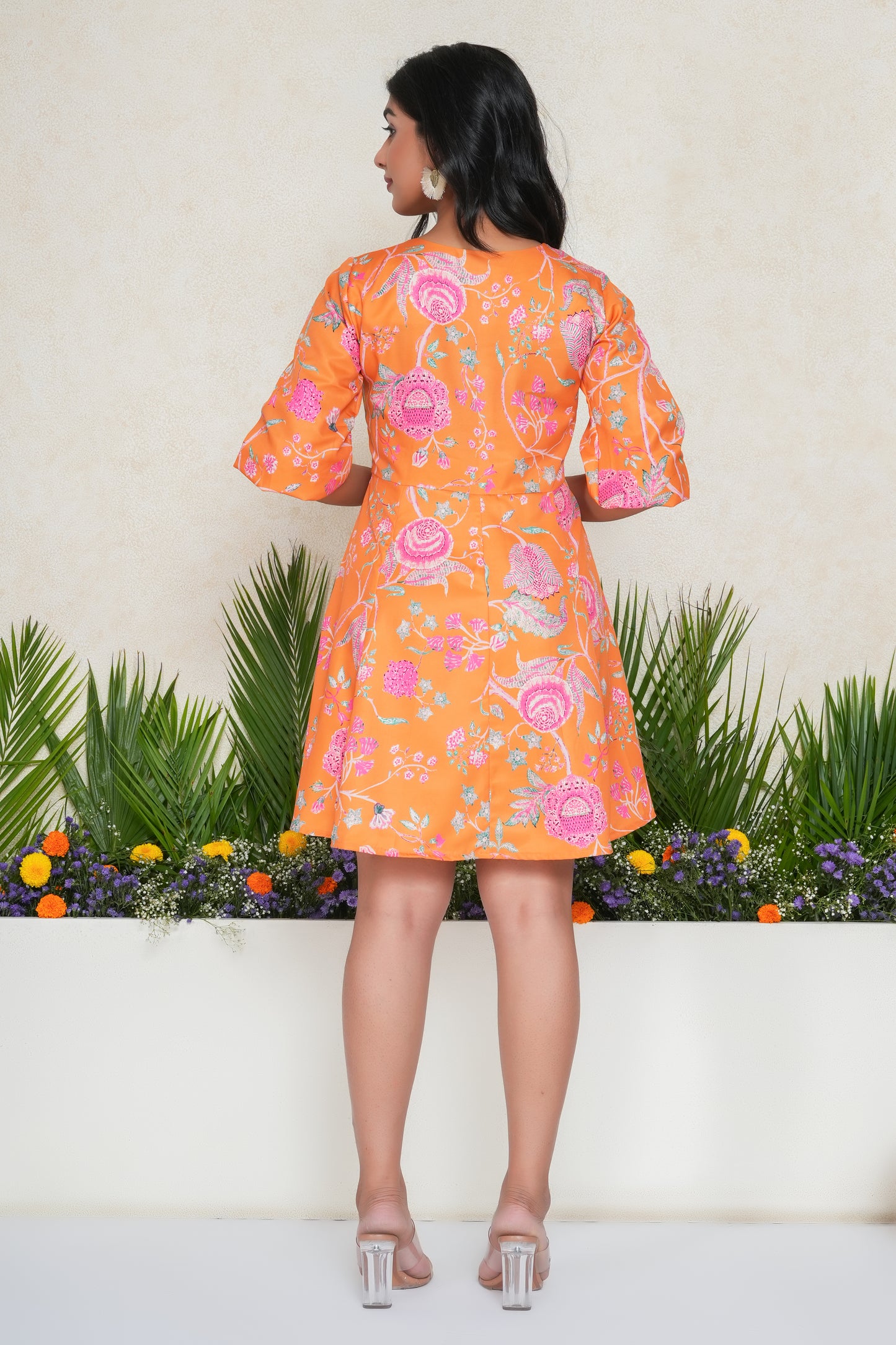 Chintz Floral Embellished Dress