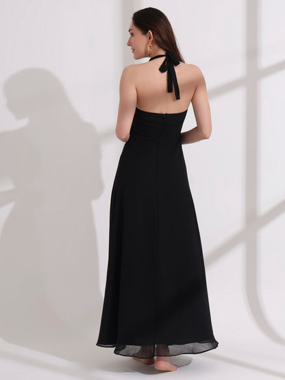 Black Cowl Neck Maxi Dress